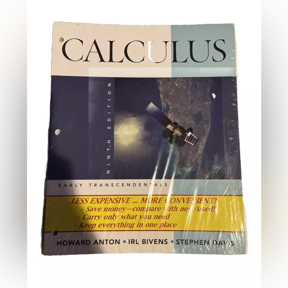 CALCULUS EARLY TRANSCENDENTALS WILEY NINTH EDITION HOWARD ANTON…New/Sealed